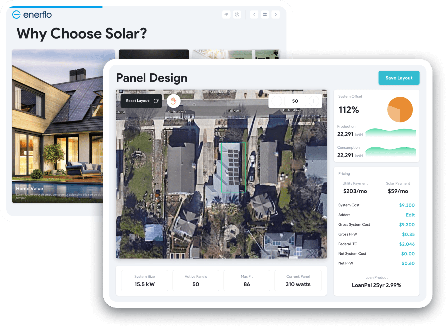 Wow your customers with Optimus, Enerflo’s Solar Proposal Tool that stands head and shoulders above the rest.