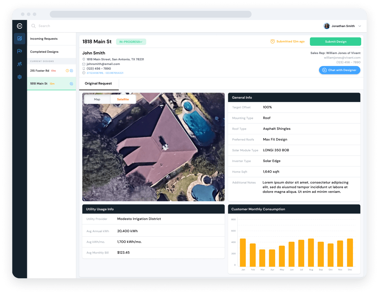 Enerflo integrates designs from the industry’s top solar design tools, internal designers and offshore teams to ensure accuracy, quality and quick turnarounds.