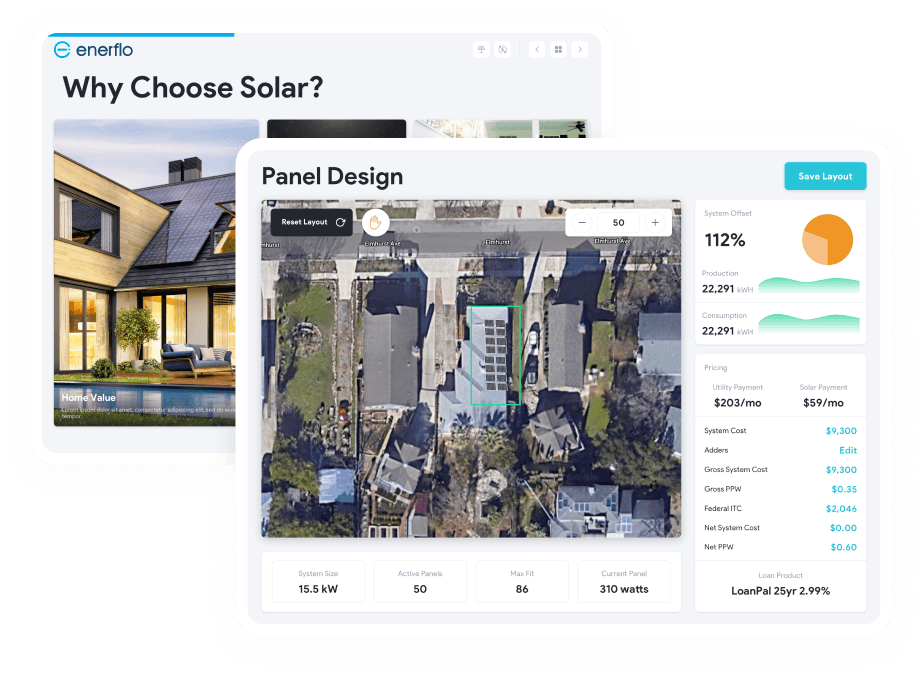 Lead to Proposal in 90 Seconds with Enerflo and Aerialytic Instant AI Solar Designs.